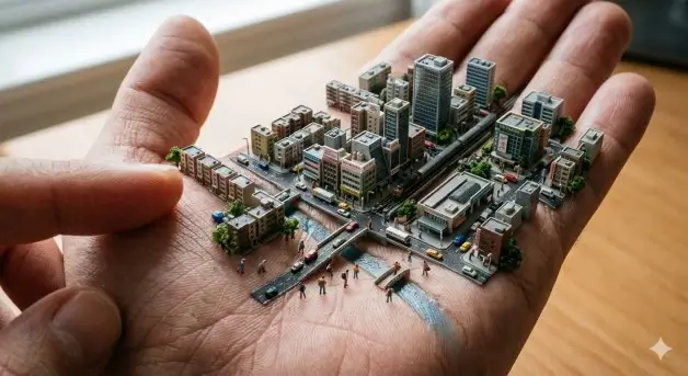 Miniature World Trending ai prompt copy paste gemini